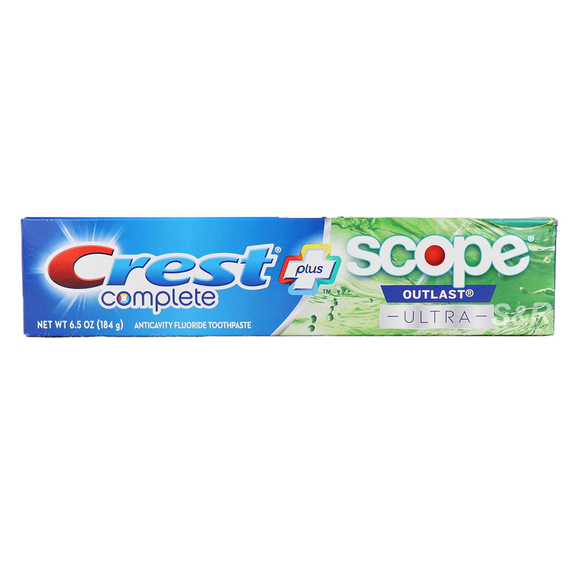 Crest Complete Whitening + Scope Outlast Ultra Anticavity Fluoride Toothpaste 184g